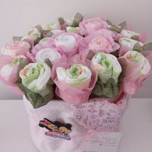 Γλάστρα από πάνες ροζ